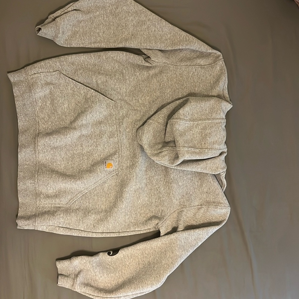 Cathartic loose mid weight logo sleeve graphic hoodie